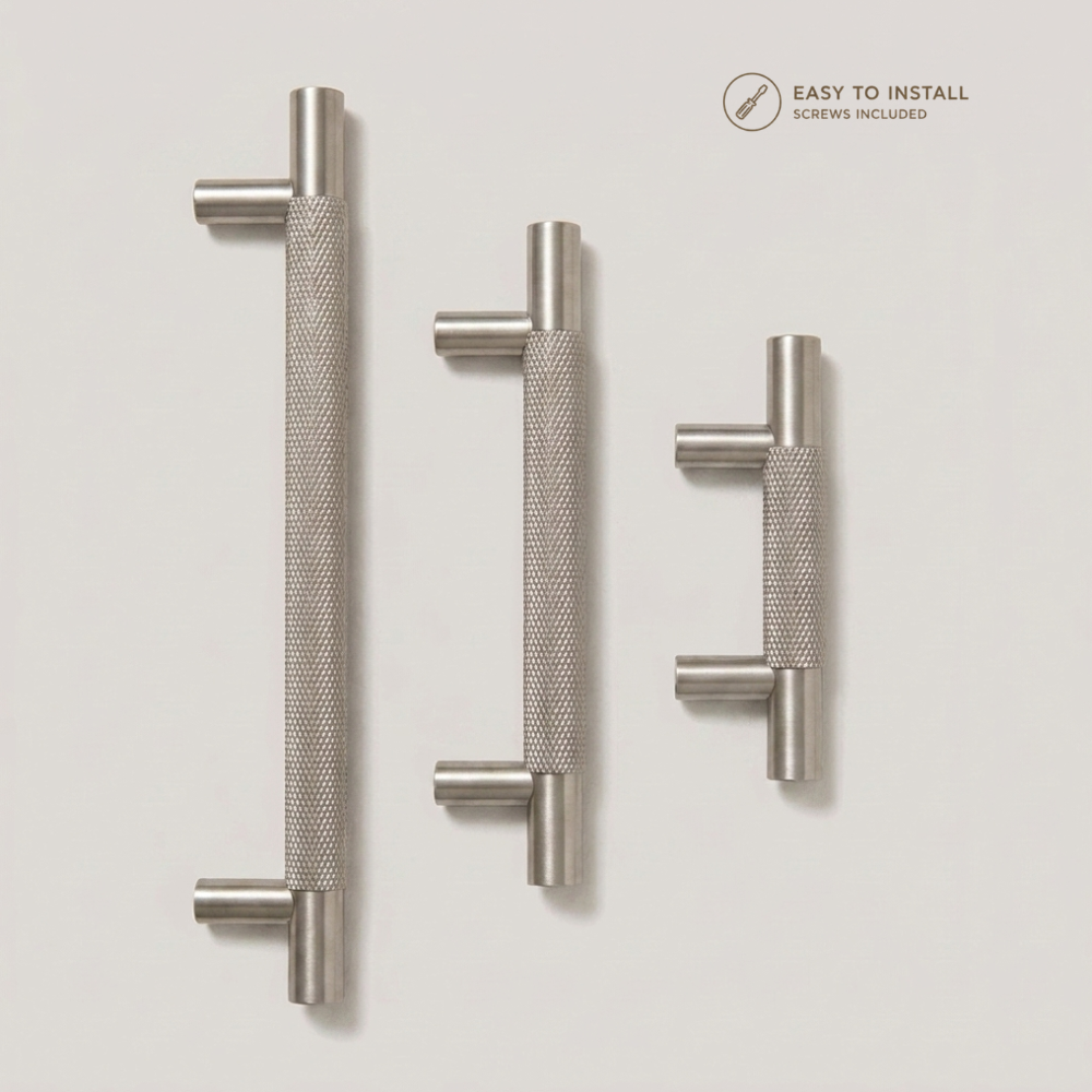 Aura T-Bar Cabinet Pull - Satin Nickel