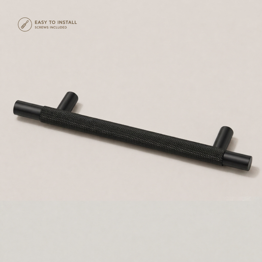 Aura T-Bar Cabinet Pull - Matte Black