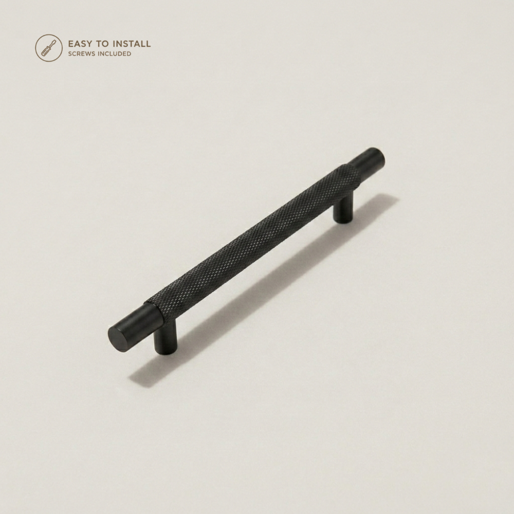 Aura T-Bar Cabinet Pull - Matte Black