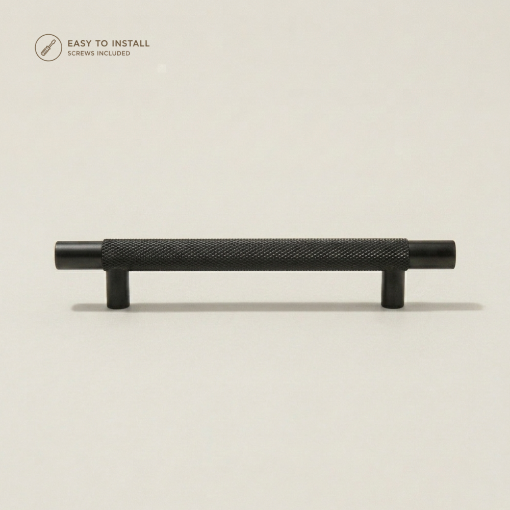 Aura T-Bar Cabinet Pull - Matte Black