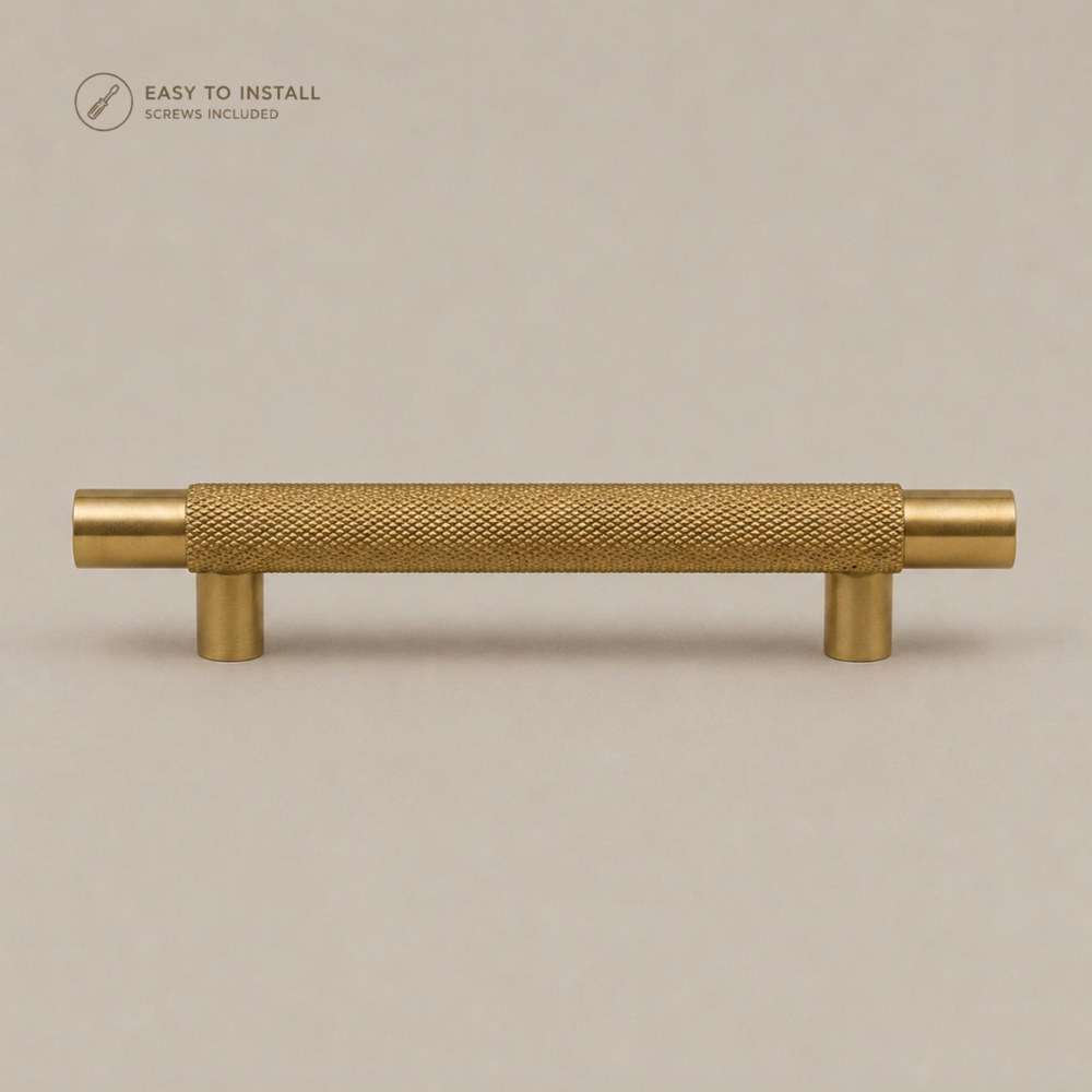 Aura T-Bar Cabinet Pull - Brass
