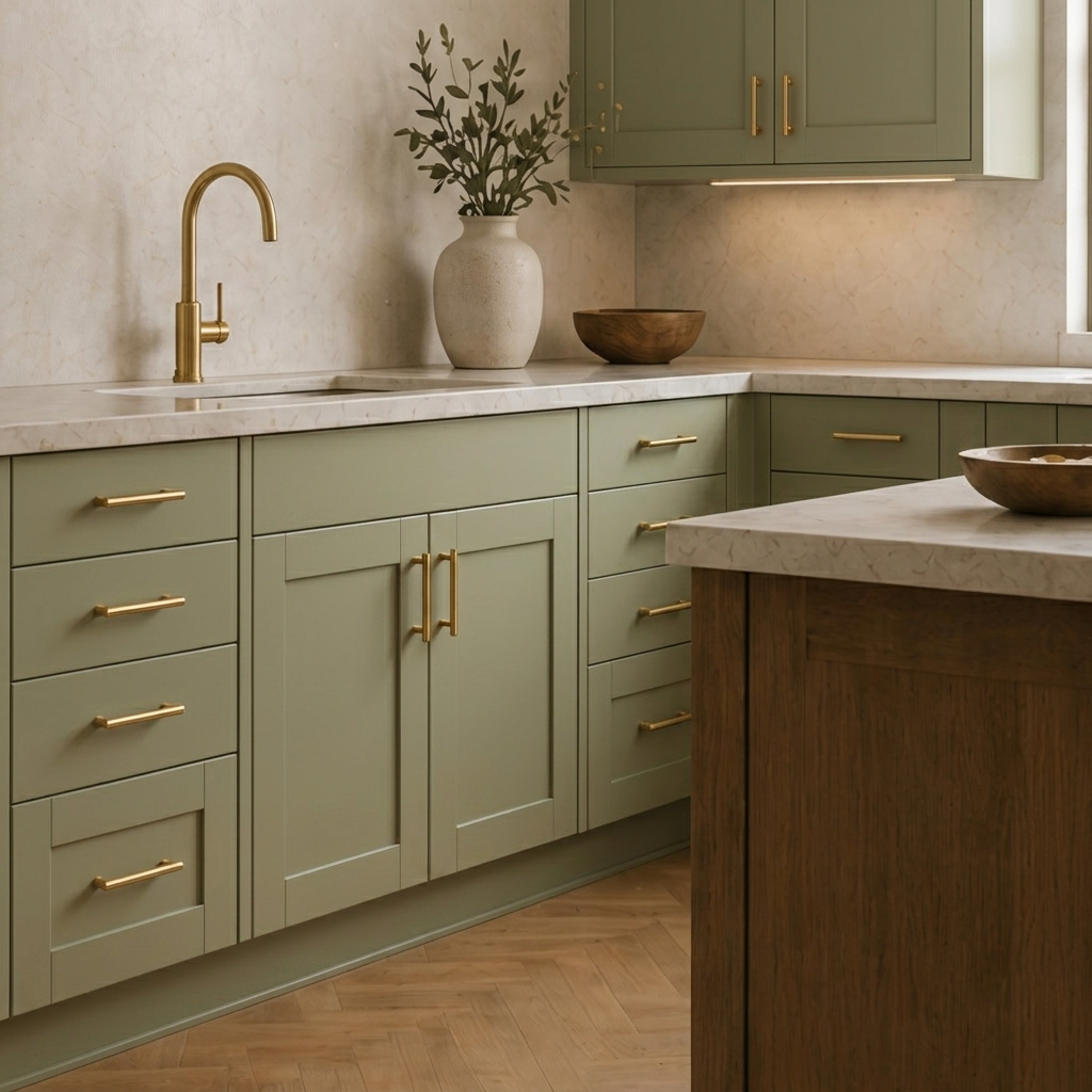 Aura T-Bar Cabinet Pull - Brass