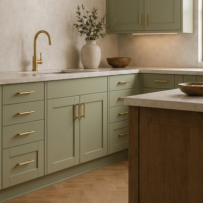 Aura T-Bar Cabinet Pull - Brass