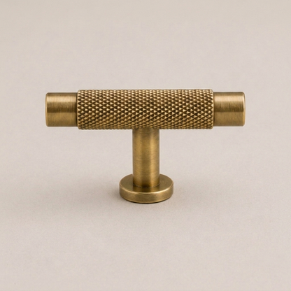Aura Single T-Bar Cabinet Pull - Brass
