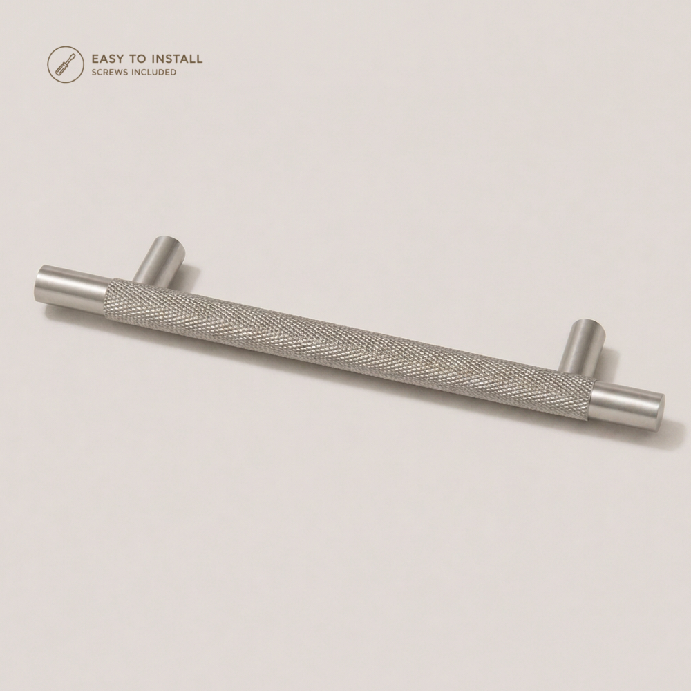 Aura T-Bar Cabinet Pull - Satin Nickel