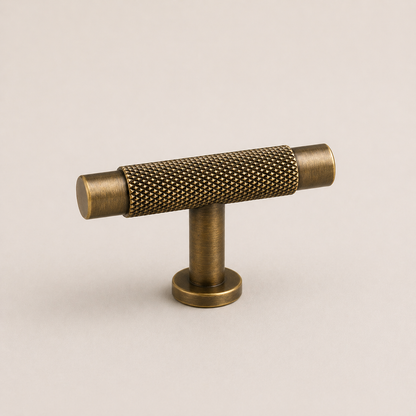 Aura Single T-Bar Cabinet Pull - Brass