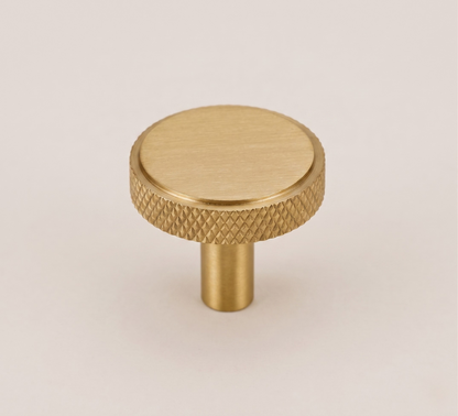 Linea Shaker Cabinet Knob - Brass