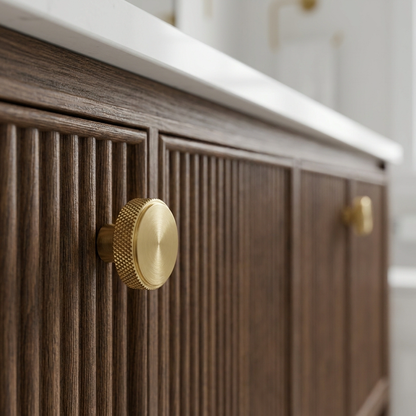Linea Shaker Cabinet Knob - Brass